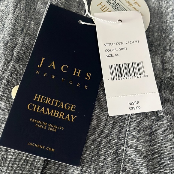 Casual grey button down XL - Picture 2 of 2